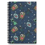 Monster-alien-pattern-seamless-background 5.5  x 8.5  Notebook