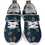 Monster-alien-pattern-seamless-background Kids  Velcro Strap Shoes