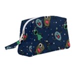 Monster-alien-pattern-seamless-background Wristlet Pouch Bag (Medium)