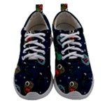 Monster-alien-pattern-seamless-background Women Athletic Shoes