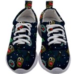 Monster-alien-pattern-seamless-background Kids Athletic Shoes