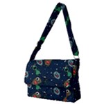 Monster-alien-pattern-seamless-background Full Print Messenger Bag (M)