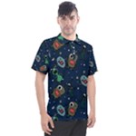 Monster-alien-pattern-seamless-background Men s Polo Tee