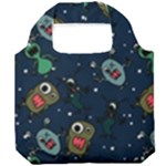 Monster-alien-pattern-seamless-background Foldable Grocery Recycle Bag