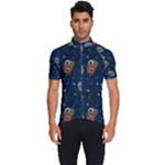 Monster-alien-pattern-seamless-background Men s Short Sleeve Cycling Jersey