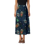 Monster-alien-pattern-seamless-background Classic Midi Chiffon Skirt