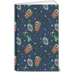 Monster-alien-pattern-seamless-background 8  x 10  Softcover Notebook