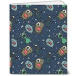 Monster-alien-pattern-seamless-background 8  x 10  Softcover Notebook