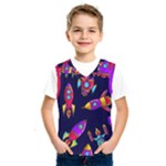 Space-patterns Kids  Basketball Tank Top