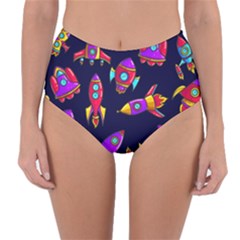 Reversible High-Waist Bikini Bottoms 