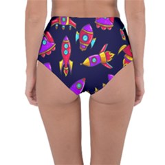 Reversible High-Waist Bikini Bottoms 