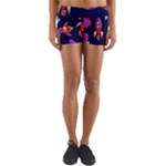 Space-patterns Yoga Shorts