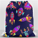 Space-patterns Drawstring Bag (Large)