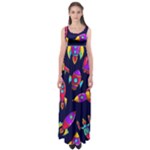 Space-patterns Empire Waist Maxi Dress