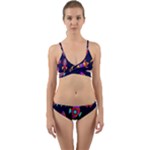 Space-patterns Wrap Around Bikini Set