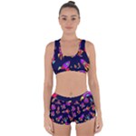 Space-patterns Racerback Boyleg Bikini Set