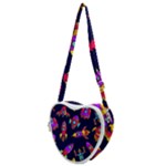 Space-patterns Heart Shoulder Bag