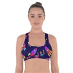 Space-patterns Cross Back Sports Bra