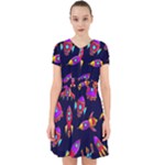 Space-patterns Adorable in Chiffon Dress