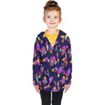 Space-patterns Kids  Double Breasted Button Coat