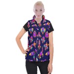 Space-patterns Women s Button Up Vest