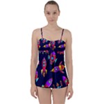 Space-patterns Babydoll Tankini Set