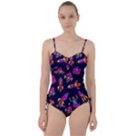 Space-patterns Sweetheart Tankini Set