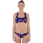 Space-patterns Cross Back Hipster Bikini Set