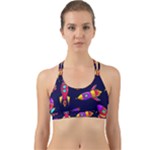 Space-patterns Back Web Sports Bra