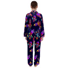 Women s Long Sleeve Satin Pajamas Set	 