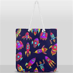 Full Print Rope Handle Tote (Large) 