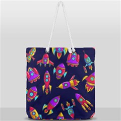 Full Print Rope Handle Tote (Large) 