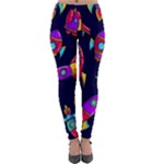 Space-patterns Lightweight Velour Leggings