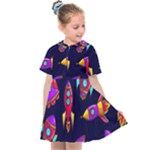 Space-patterns Kids  Sailor Dress