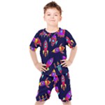 Space-patterns Kids  Tee and Shorts Set