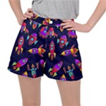 Space-patterns Women s Ripstop Shorts