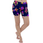 Space-patterns Lightweight Velour Yoga Shorts