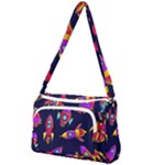 Space-patterns Front Pocket Crossbody Bag