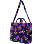 Space-patterns Square Shoulder Tote Bag