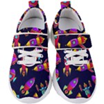 Space-patterns Kids  Velcro Strap Shoes