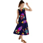 Space-patterns Summer Maxi Dress