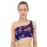 Space-patterns Spliced Up Bikini Top 