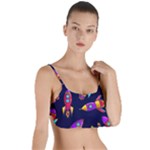 Space-patterns Layered Top Bikini Top 