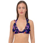 Space-patterns Double Strap Halter Bikini Top