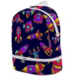 Space-patterns Zip Bottom Backpack