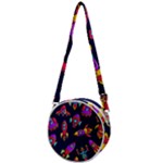 Space-patterns Crossbody Circle Bag