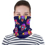 Space-patterns Face Seamless Bandana (Adult)