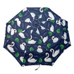 Swan-pattern-elegant-design Folding Umbrellas