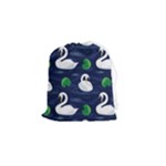 Swan-pattern-elegant-design Drawstring Pouch (Small)