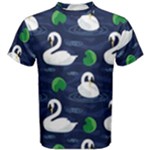 Swan-pattern-elegant-design Men s Cotton Tee